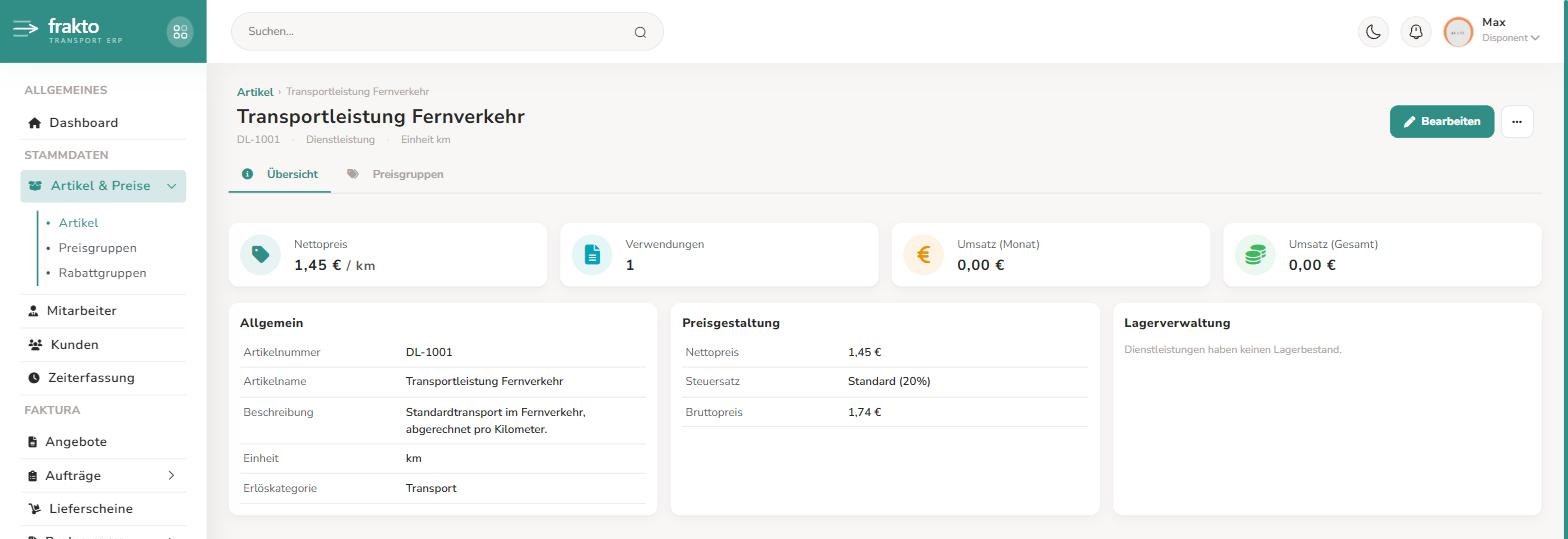 Artikel-Detailansicht